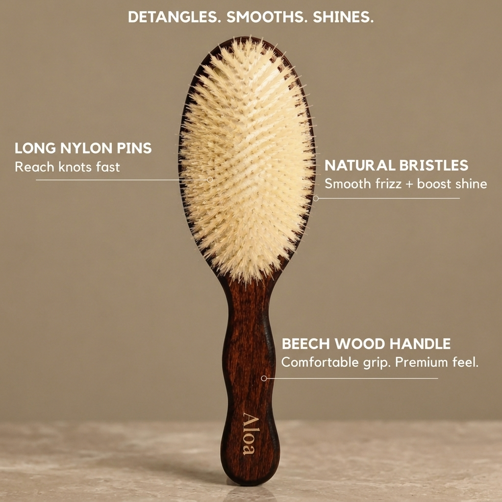 The Mermaid Brush - Detangle & Smooth