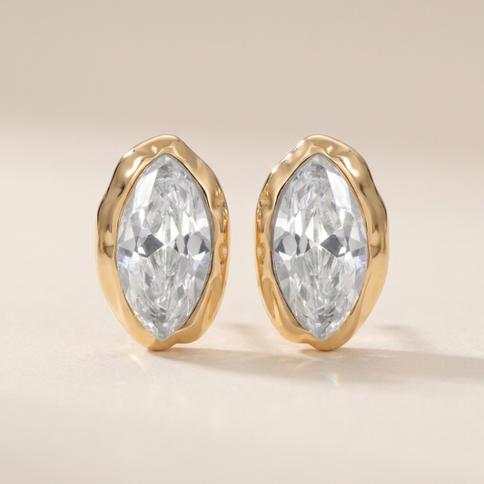 Marquise Crystal Studs
